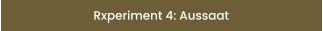 Rxperiment 4: Aussaat